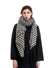 Checkerboard Plaid Scarf Sai Feel